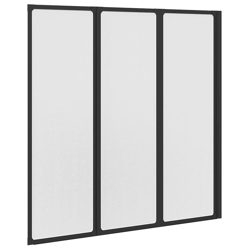Zuhany kádparaván Fal 117 x 120 cm 3 panelek összecsukható