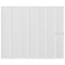 Zuhanyzó kádparaván 140 x 168 cm 7 panelek behajtható törülközőtartó