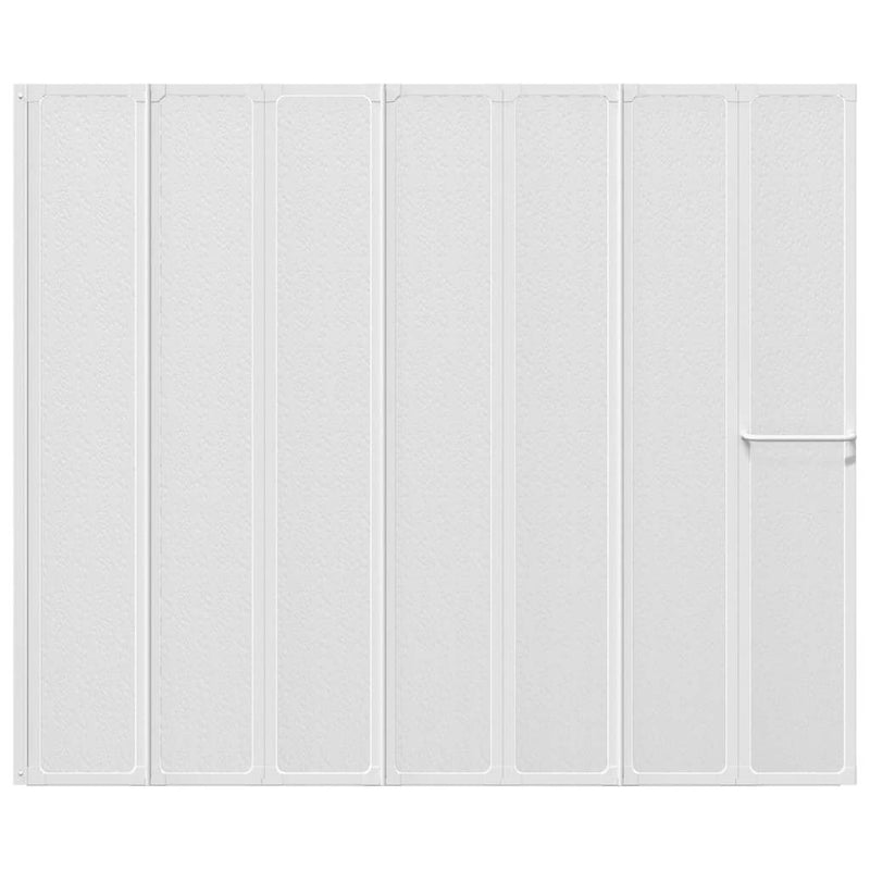 Zuhanyzó kádparaván 140 x 168 cm 7 panelek behajtható törülközőtartó