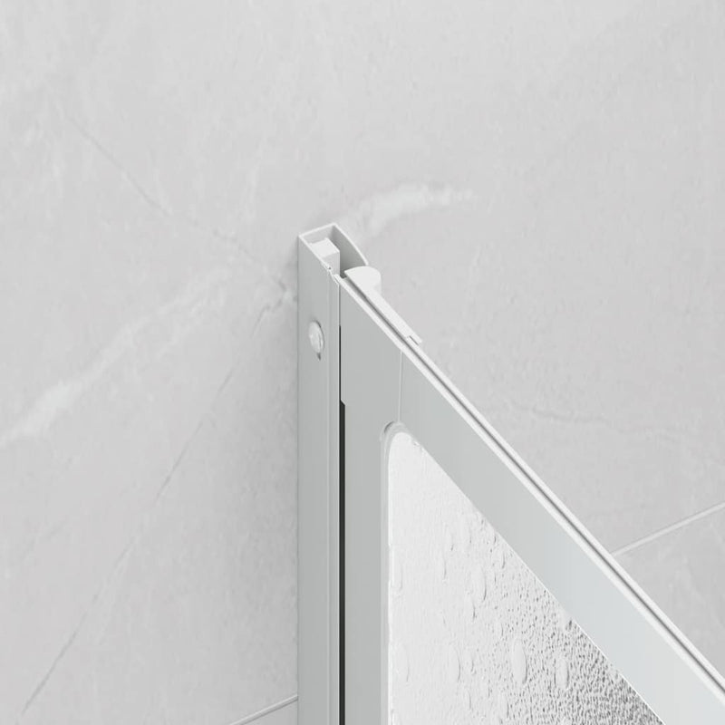 Zuhanyzó kádparaván 140 x 168 cm 7 panelek behajtható törülközőtartó