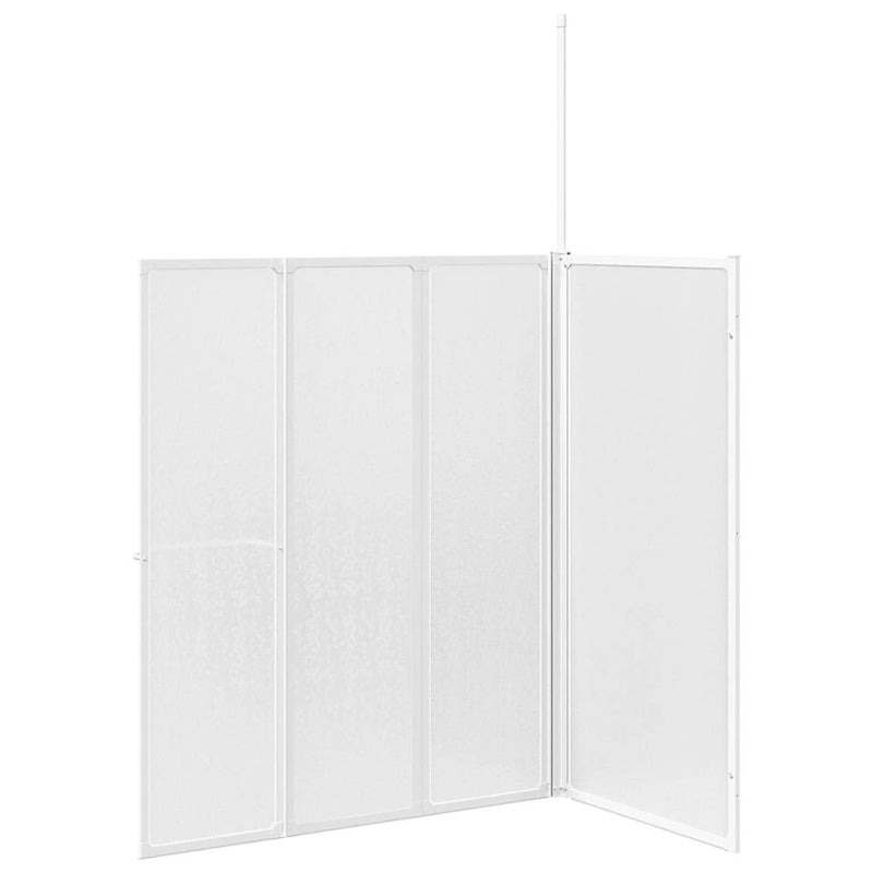 4 paneles összehajtható L formájú kádparaván 70 x 120 x 137 cm