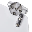 vidaXL lassan csukódó egyszerű tervezésű fehér MDF WC-ülőke