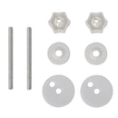 vidaXL lassan csukódó egyszerű tervezésű fehér MDF WC-ülőke