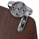 vidaXL lassan csukódó egyszerű tervezésű barna MDF WC-ülőke