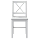 vidaXL 5 darabos fehér étkezőgarnitúra