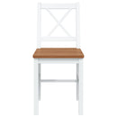 Fából Készült Asztal 4 Fából Készült Székkel / étkező garnitúra Barna