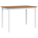 Fából Készült Asztal 4 Fából Készült Székkel / étkező garnitúra Barna