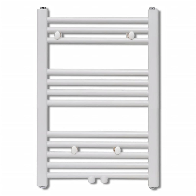 Fürdőszobai egyenes törölközőradiátor központi fűtéssel 500 x 764 mm