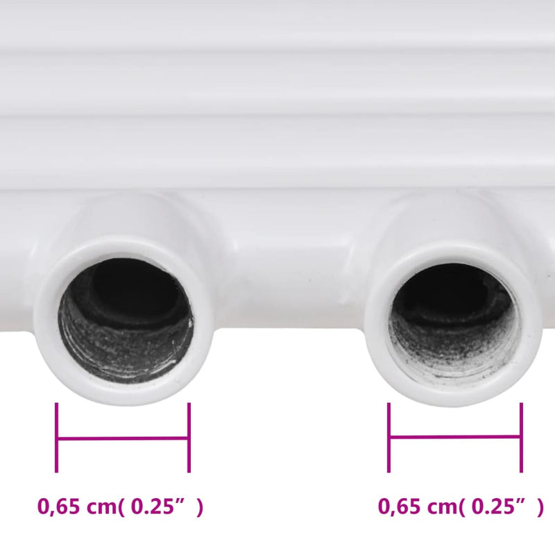 Fürdőszobai egyenes törölközőradiátor központi fűtéssel 500 x 764 mm
