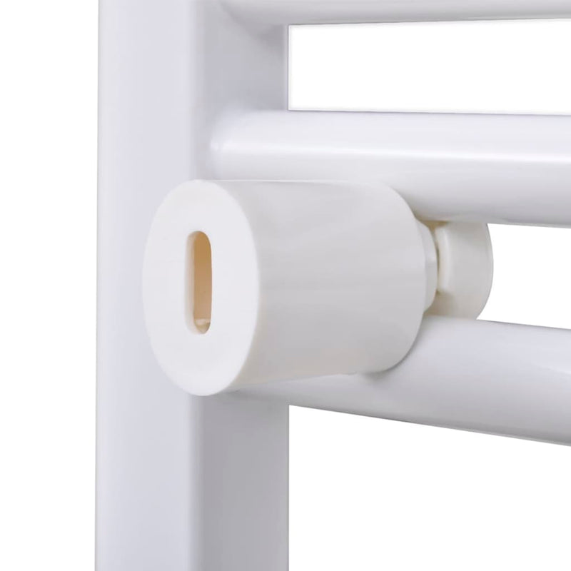 Fürdőszobai törölközőszárító radiátor központi fűtéssel oldalsó és középső csatlakozóval ívelt 600 x 1160 mm