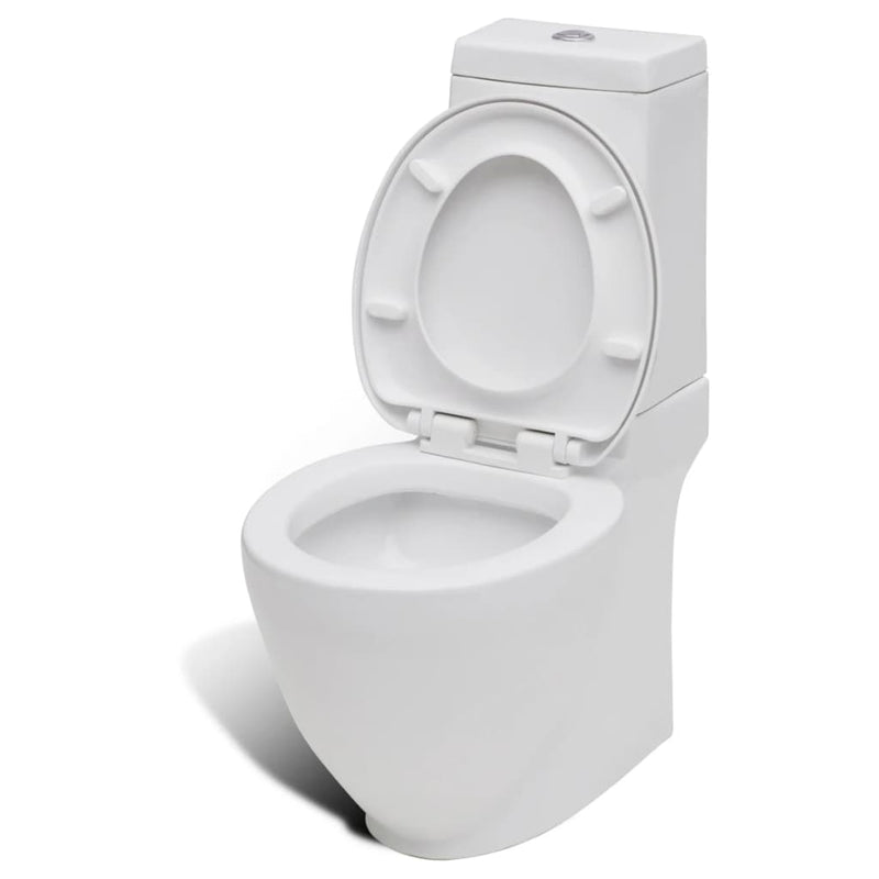 Fehér kerámia WC és bidé szett