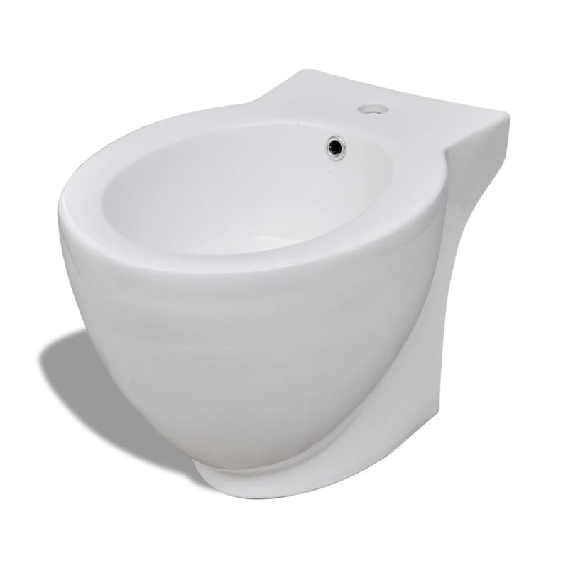 Fehér kerámia WC és bidé szett