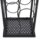 vidaXL fém bortartó állvány 8 palack számára