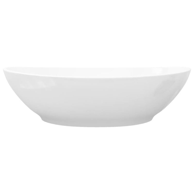 vidaXL fehér ovális kerámia mosdókagyló 40 x 33 cm