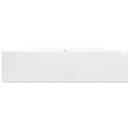 Négyszögletes fehér luxus kerámia mosdókagyló lyukkal csaphoz 60x46 cm