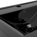 Négyszögletes fekete luxus kerámia mosdókagyló lyukkal csaphoz 60x46cm