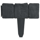 vidaXL 41 db kőhatású műanyag kert-/gyepkerítés 10 m