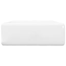 Négyszögletes luxus kerámia mosdókagyló túlfolyóval és lyukkal csaphoz 41 x 41 cm