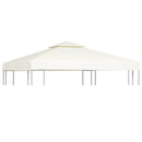 vidaXL krémfehér csere pavilon ponyvatető 310 g/m² 3 x 3 m