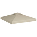 vidaXL bézs csere pavilon ponyvatető 310 g/m² 3 x 3 m