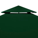 vidaXL zöld csere pavilon ponyvatető 310 g/m² 3 x 3 m