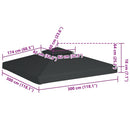 vidaXL sötétszürke csere pavilon ponyvatető 310 g/m² 3 x 3 m