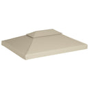 vidaXL bézs csere pavilon ponyvatető 310 g / m² 3 x 4 m