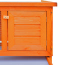 vidaXL kültéri 1 szintes fa nyúlketrec kisállatok számára