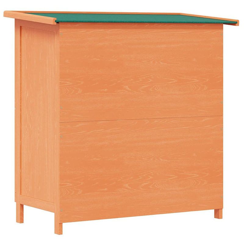 vidaXL kültéri fa nyúlketrec kisállatok számára 4 ajtóval