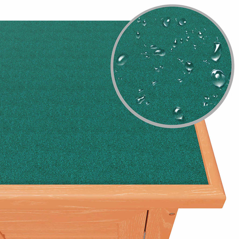 vidaXL kültéri fa nyúlketrec kisállatok számára 4 ajtóval