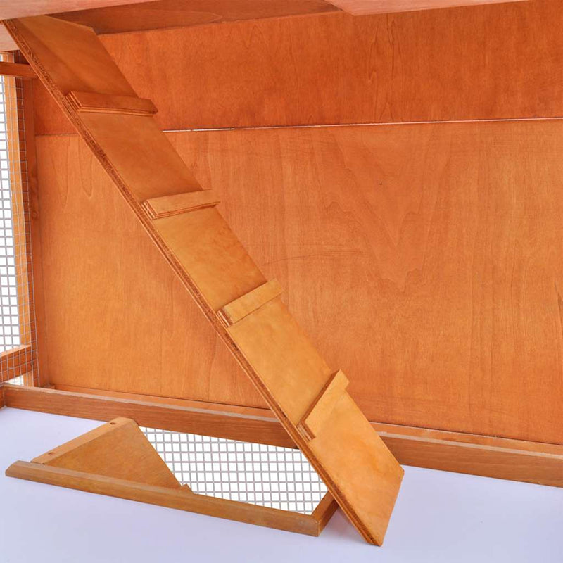 vidaXL kültéri 3-szintes fa nyúlketrec/kisállatketrec