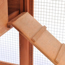 vidaXL kültéri nagyméretű fa nyúlketrec/kisállatketrec