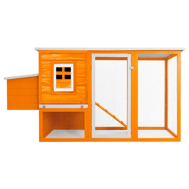 vidaXL kültéri fa tyúkól 1 tojástartó ketreccel