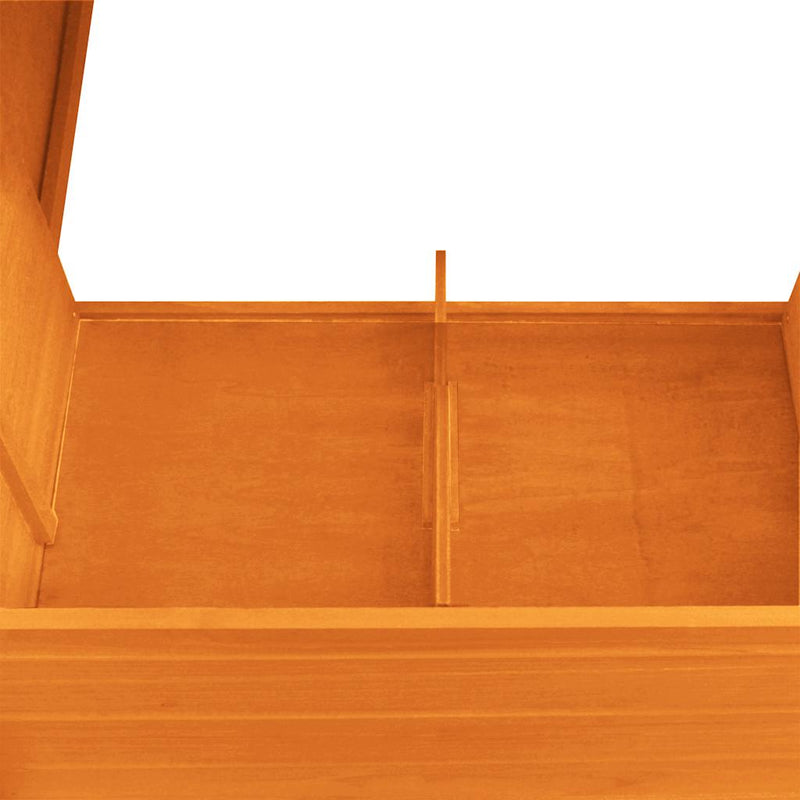 vidaXL kültéri fa tyúkól 1 tojástartó ketreccel