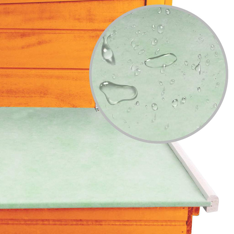 vidaXL kültéri fa tyúkól 1 tojástartó ketreccel