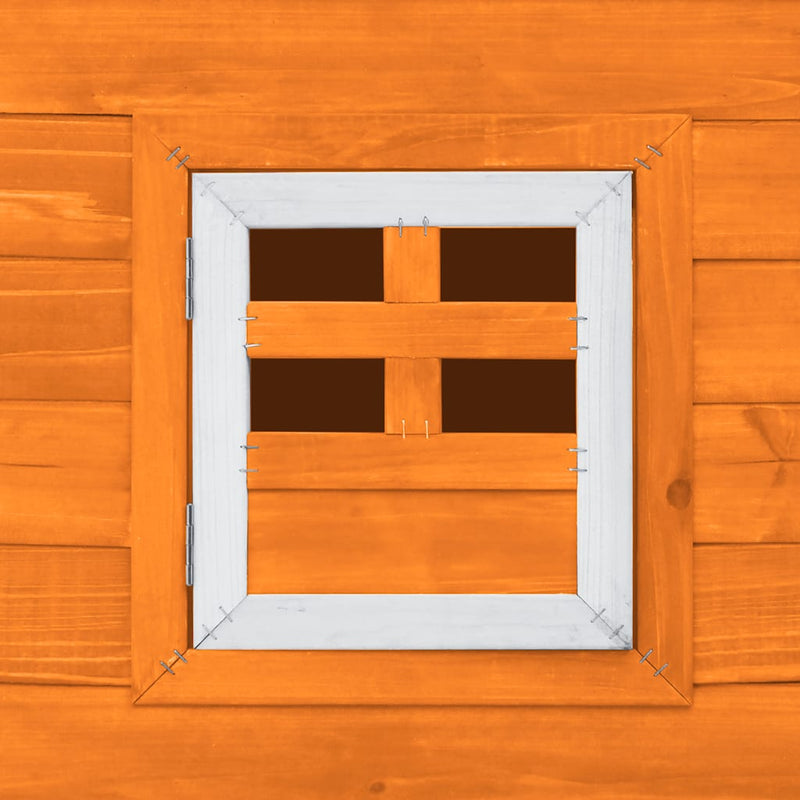 vidaXL kültéri fa tyúkól 1 tojástartó ketreccel