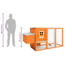 vidaXL kültéri fa tyúkól 1 tojástartó ketreccel