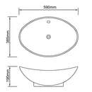 Luxus Kerámia Mosdó Ovális Túlfolyó 59 x 38,5 cm