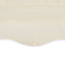 vidaXL krémszínű vászon napellenző ponyva 4 x 3 m (a váz nem tartozék)