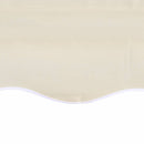 vidaXL krémszínű vászon napellenző ponyva 6 x 3 m (a váz nem tartozék)