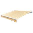 vidaXL napraforgó sárga/fehér napellenző ponyva 3x2,5 m (keret nélkül)