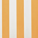 vidaXL sárga-fehér vászon napellenző tető 4 x 3 m (a váz nem tartozék)