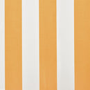 vidaXL sárga-fehér vászon napellenző tető 6 x 3 m (a váz nem tartozék)