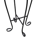 Fekete-fehér mozaik kisasztal növénytartó asztal