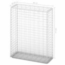 vidaXL gabion kosár fedéllel horganyzott drótból 100 x 80 x 30 cm