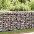 vidaXL gabion kosár fedéllel horganyzott drótból 100 x 80 x 30 cm