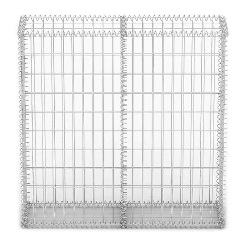 vidaXL gabion kosár fedéllel horganyzott drótból 100 x 100 x 30 cm