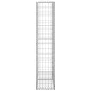 vidaXL gabion kosár fedéllel horganyzott drótból 150 x 100 x 30 cm