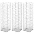 vidaXL  3 db gabion kosár horganyzott drótból 25 x 25 x 100 cm