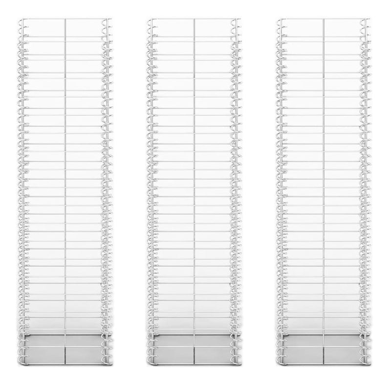 vidaXL  3 db gabion kosár horganyzott drótból 25 x 25 x 100 cm
